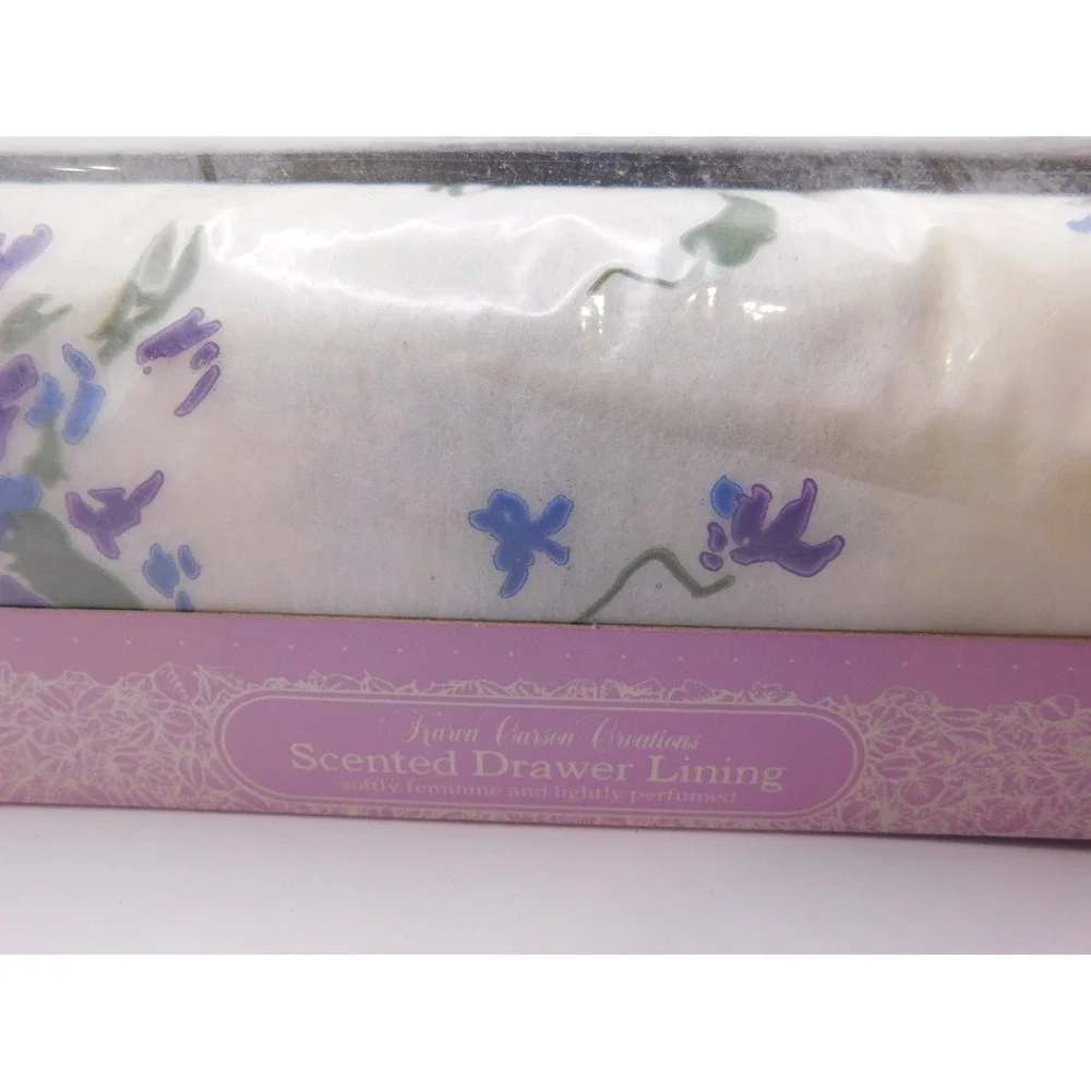 Vintage Karen Carson Creations Polyfab Scented Drawer Lining Floral